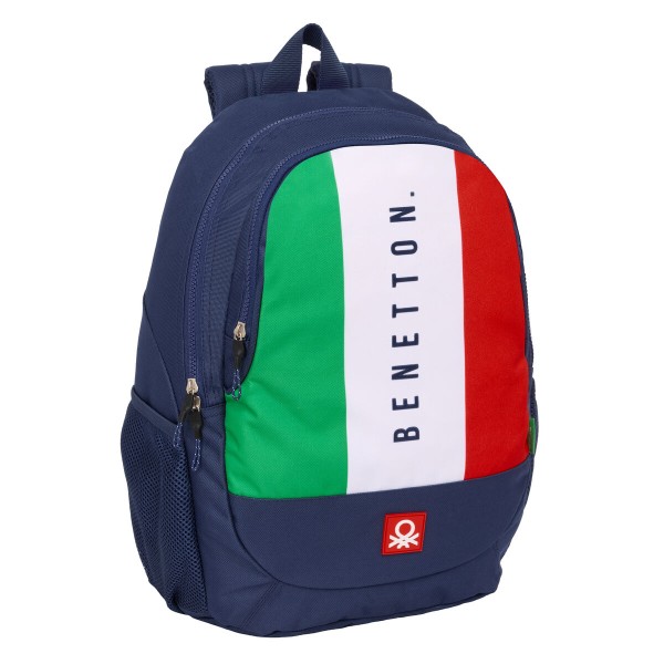 Kooliseljakott Benetton Flag Meresinine 32 x 44 x 16 cm