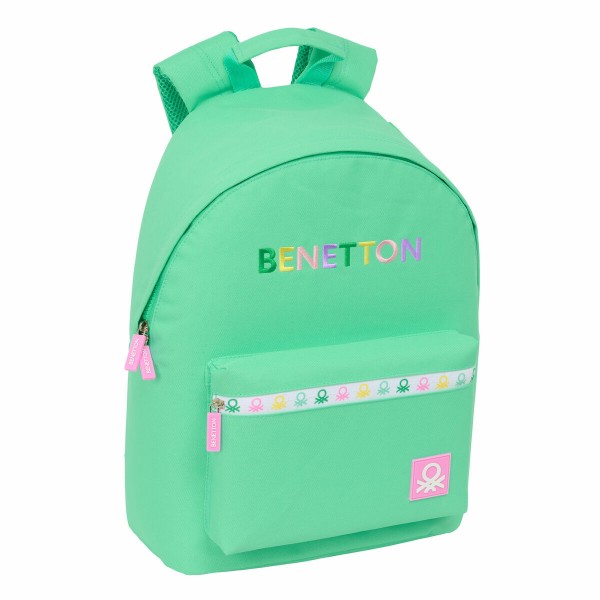 Kannettavan reppu Benetton benetton Vihreä 31 x 41 x 16 cm