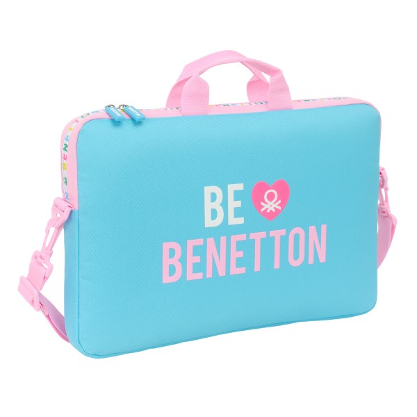 Чемодан для ноутбука Benetton Unique Розовый бирюзовый 40 x 27 x 4 cm