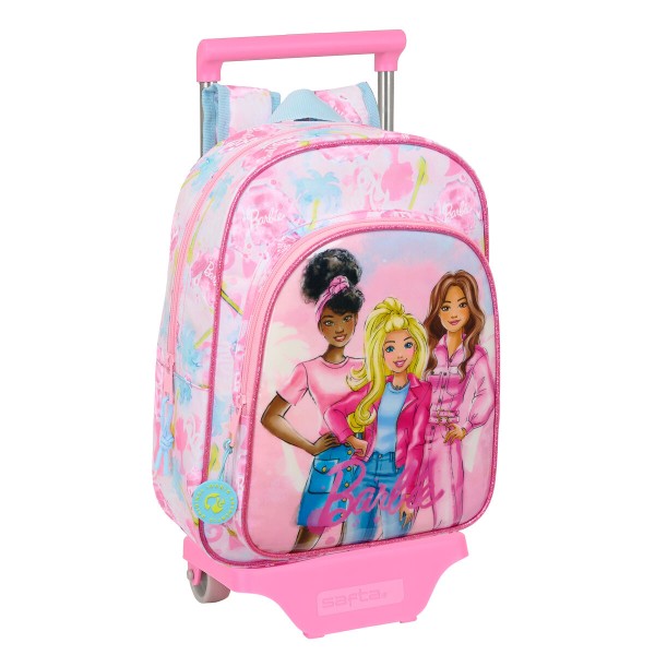 Ratastega koolikott Barbie Painterly Roosa Taevasinine 26 x 11 x 67 cm 26 x 34 x 11 cm