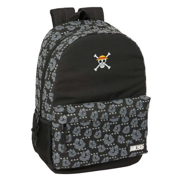 School Bag One Piece Pirates Black 30 x 46 x 14 cm
