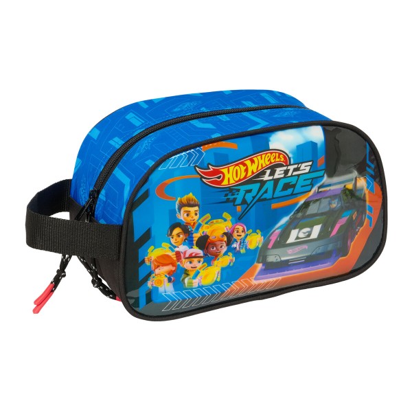 Kelionių reikmenų dėžutė Hot Wheels Let's race Mėlyna Juoda 26 x 15 x 12 cm