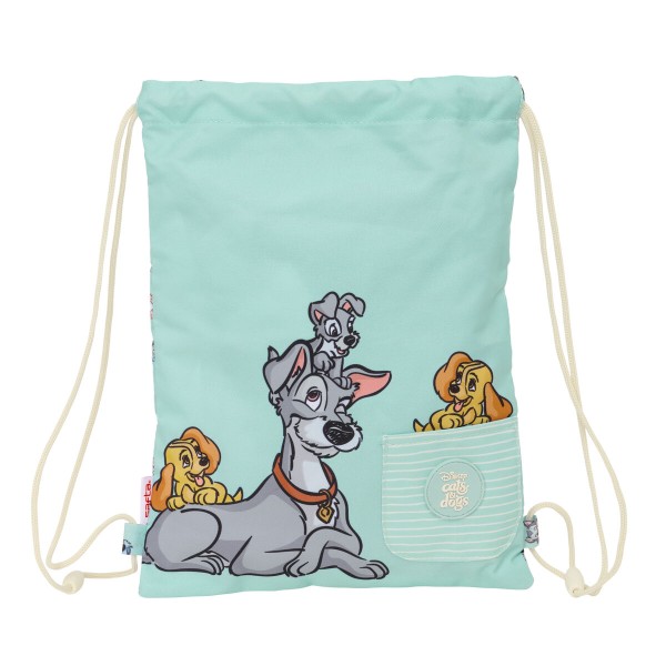 Сумка-рюкзак на веревках Синий 26 x 34 x 1 cm