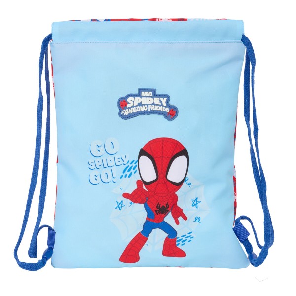 Mugursoma ar lencēm Spider-Man Rescue Zils Sarkans 26 x 34 x 1 cm