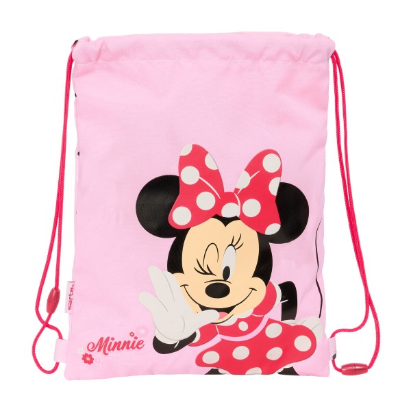 Kuprinė su virvutėmis Minnie Mouse Naive Rožinė 26 x 34 x 1 cm