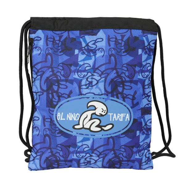 Mugursoma ar lencēm El Niño Roller Zils Melns 35 x 40 x 1 cm