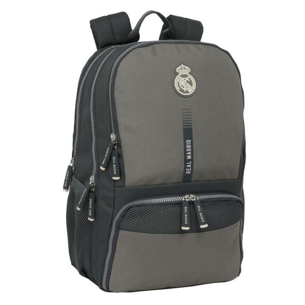 School Bag Real Madrid C.F. Grey 30 x 42 x 17 cm