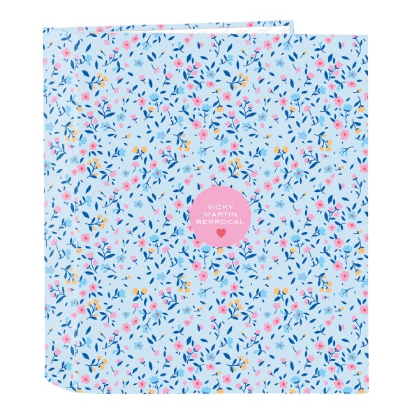 Ring binder Vicky Martín Berrocal Paraíso Blue Pink A4 27 x 33 x 6 cm