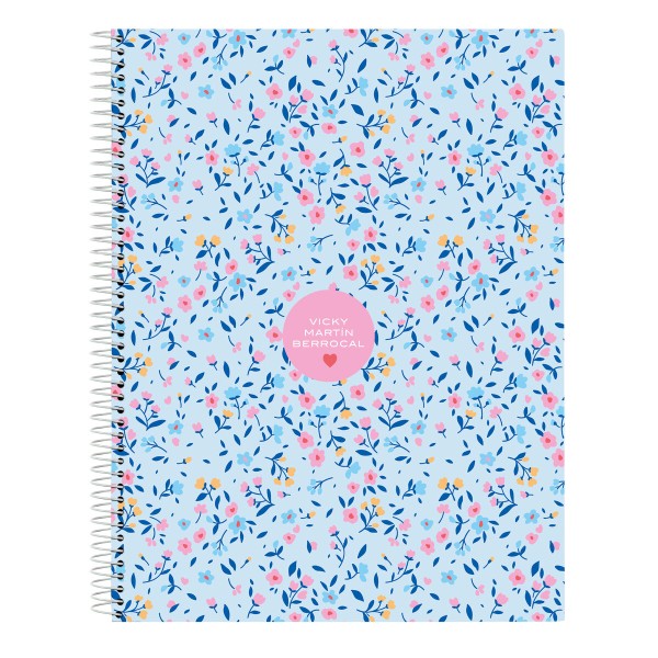 Notebook Vicky Martín Berrocal Paraíso Blue Pink A4 120 Sheets