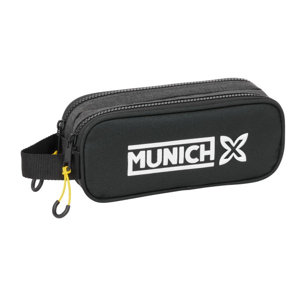 Двойной пенал Munich Topo Чёрный 21 x 8 x 6 cm