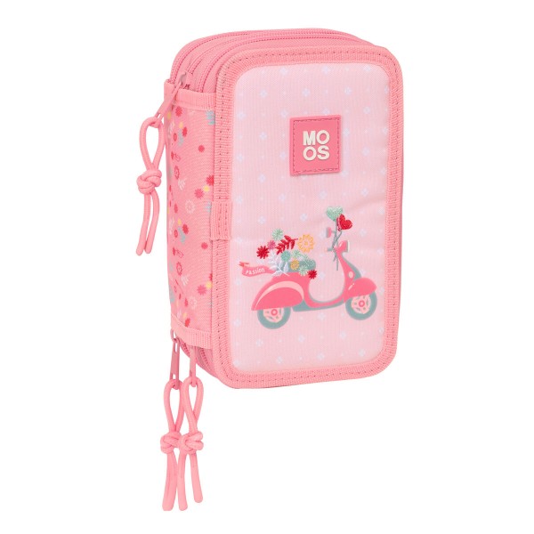 School Case with Accessories Moos Passion Multicolour 12,5 x 19,5 x 5,5 cm 37 Pieces