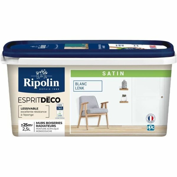 Kruntvärv Ripolin Valge Satineeritud 2,5 L