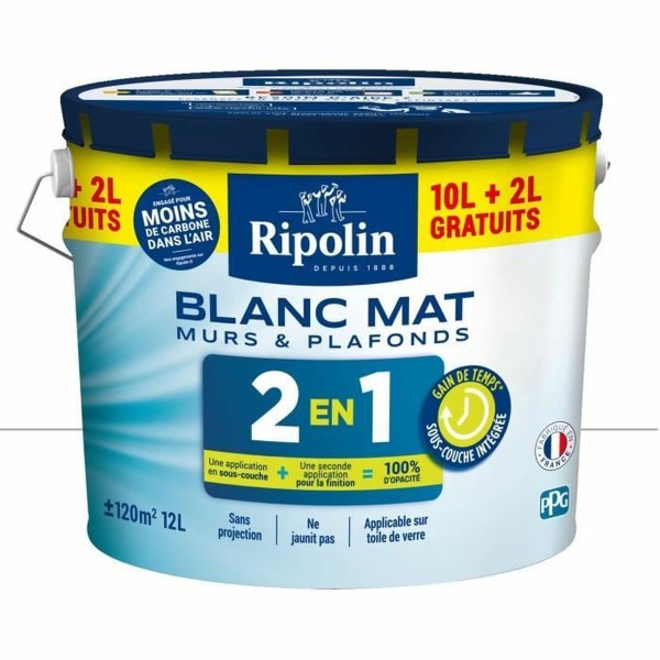 Gruntinis Dažai Ripolin Balta Parafinas 12 L
