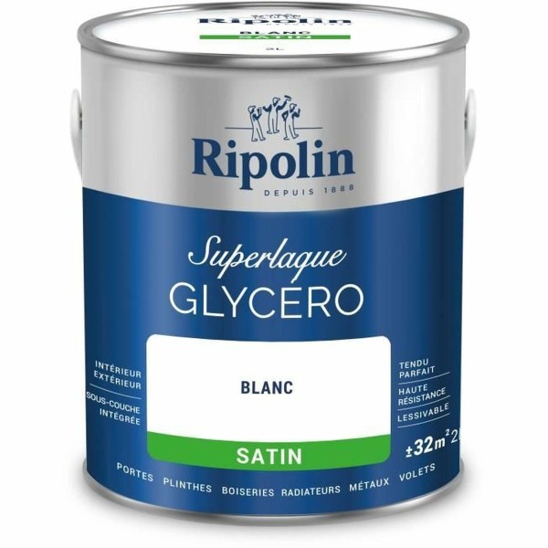 Gruntskrāsa Ripolin 447559 Balts Satīna apdare 2 L