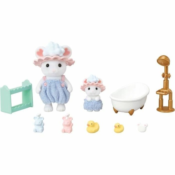 Liigestega kuju Sylvanian Families Baño de malvaviscos de los hermanos ratones loomad