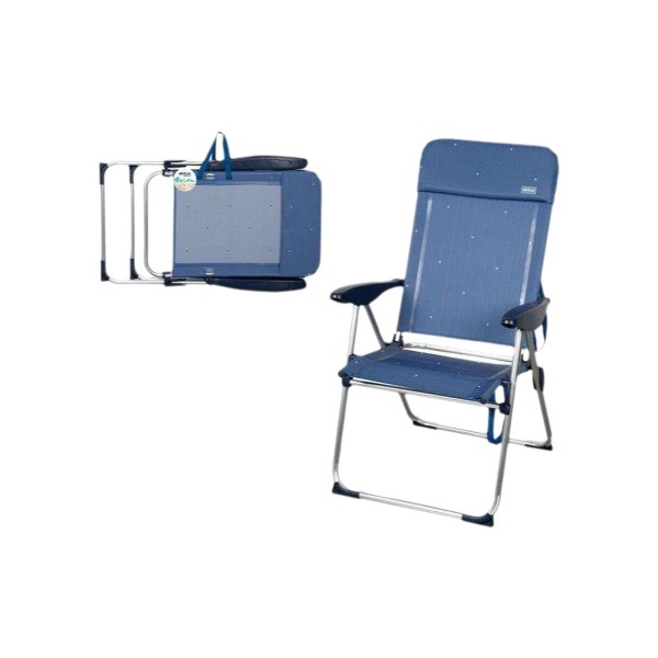 Folding Chair Aktive Blue 65 x 60 x 43 cm