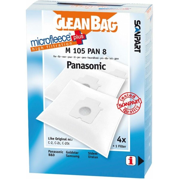 Vaihtopussi pölynimurille Scanpart M 105 PAN 8