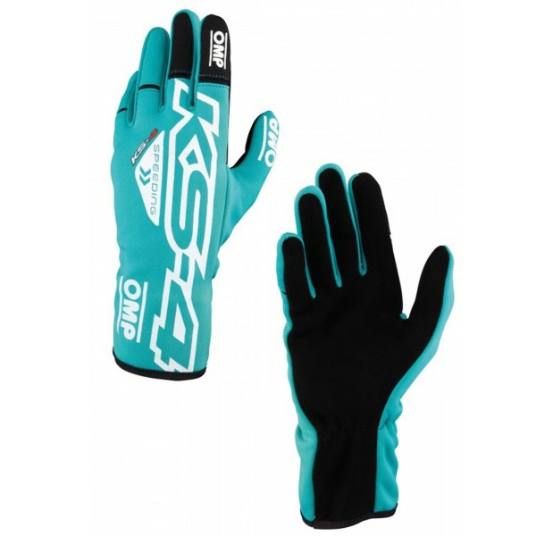 Kids Karting Gloves OMP KS-4 Zaļš 5