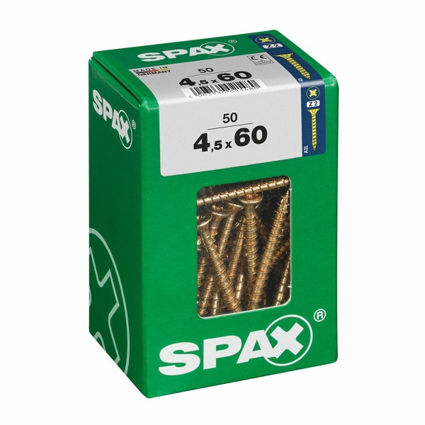 Kruvide karp SPAX Puidukruvi Lame pea (4,5 x 60 mm)