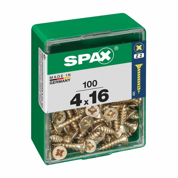 Box of screws SPAX Wood screw Flat head (4 x 16 mm) (4,0 x 16 mm)