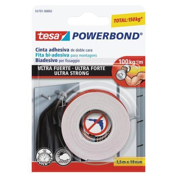 Liimanauha TESA Powerbond Ultra Strong (19 mm x 1,5 m)