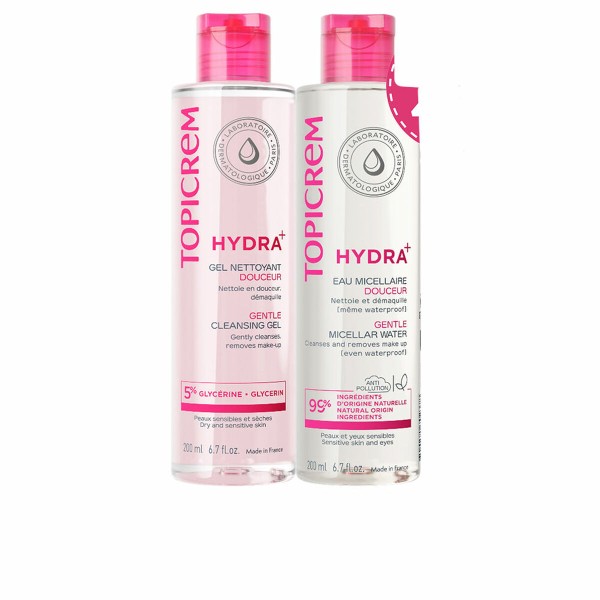 Facial Cleansing Gel Topicrem HYDRA+ 2 Pieces
