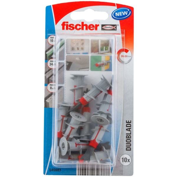 Naastud Fischer Duoblade Nailon Plastmass (10 Ühikut)